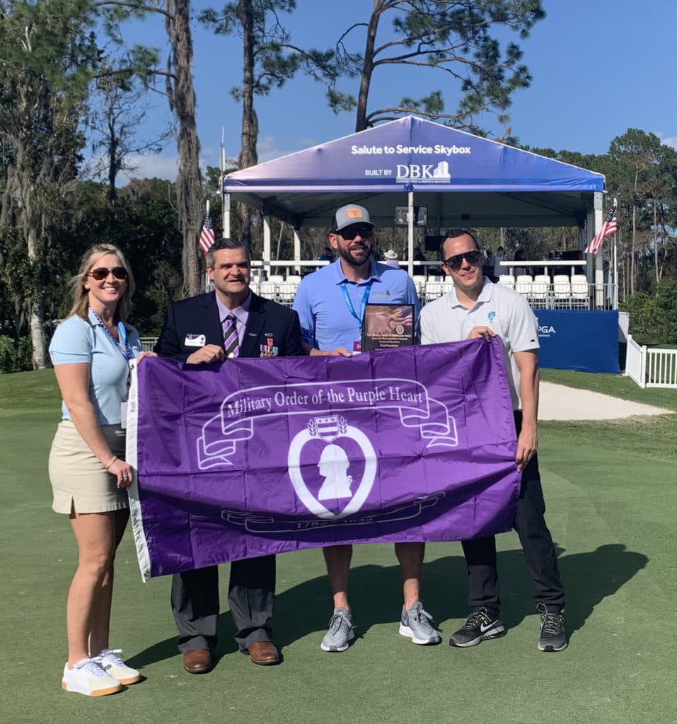 The Kruid Foundation is honored as a Purple Heart Entity at the 2020 Diamond Resorts Tournament of Champions